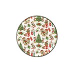 Christmas Texture, Pattern, Red, Tree, Craciun, Green, Christmas Hat Clip Ball Marker