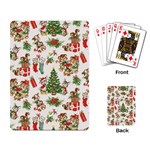 Christmas Texture, Pattern, Red, Tree, Craciun, Green, Christmas Playing Cards Single Design (Rectangle)