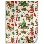 Christmas Texture, Pattern, Red, Tree, Craciun, Green, Christmas Canvas 12  x 16 