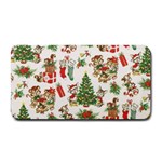 Christmas Texture, Pattern, Red, Tree, Craciun, Green, Christmas Medium Bar Mat