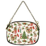 Christmas Texture, Pattern, Red, Tree, Craciun, Green, Christmas Chain Purse (One Side)