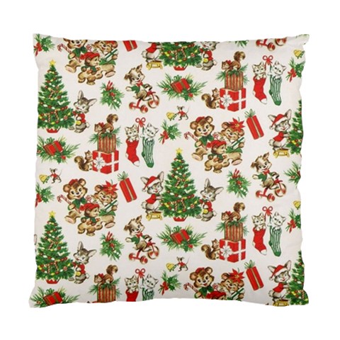 Christmas Texture, Pattern, Red, Tree, Craciun, Green, Christmas Standard Cushion Case (Two Sides) from ArtsNow.com Front