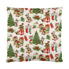 Christmas Texture, Pattern, Red, Tree, Craciun, Green, Christmas Standard Cushion Case (Two Sides) from ArtsNow.com Front