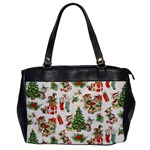 Christmas Texture, Pattern, Red, Tree, Craciun, Green, Christmas Oversize Office Handbag