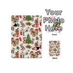 Christmas Texture, Pattern, Red, Tree, Craciun, Green, Christmas Playing Cards 54 Designs (Mini)