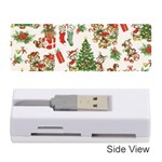 Christmas Texture, Pattern, Red, Tree, Craciun, Green, Christmas Memory Card Reader (Stick)