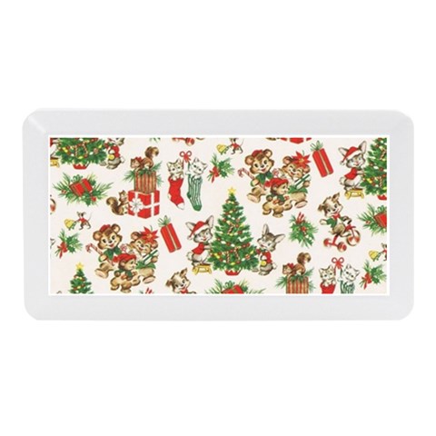 Christmas Texture, Pattern, Red, Tree, Craciun, Green, Christmas Memory Card Reader (Mini) from ArtsNow.com Front