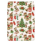 Christmas Texture, Pattern, Red, Tree, Craciun, Green, Christmas Removable Flap Cover (S)