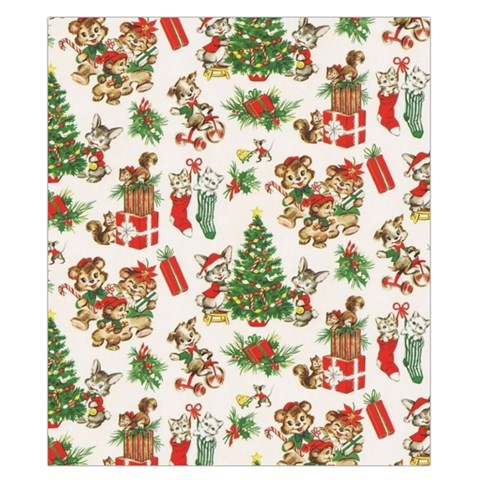 Christmas Texture, Pattern, Red, Tree, Craciun, Green, Christmas Duvet Cover Double Side (California King Size) from ArtsNow.com Back