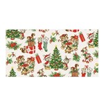 Christmas Texture, Pattern, Red, Tree, Craciun, Green, Christmas Satin Wrap 35  x 70 