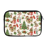 Christmas Texture, Pattern, Red, Tree, Craciun, Green, Christmas Apple MacBook Pro 17  Zipper Case