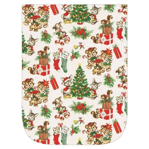 Christmas Texture, Pattern, Red, Tree, Craciun, Green, Christmas Waist Pouch (Large) from ArtsNow.com Front Pocket