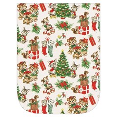 Christmas Texture, Pattern, Red, Tree, Craciun, Green, Christmas Waist Pouch (Large) from ArtsNow.com Front Pocket