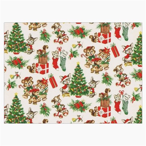 Christmas Texture, Pattern, Red, Tree, Craciun, Green, Christmas Roll Up Canvas Pencil Holder (M) from ArtsNow.com Front