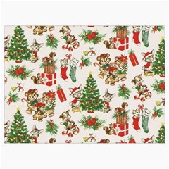 Christmas Texture, Pattern, Red, Tree, Craciun, Green, Christmas Roll Up Canvas Pencil Holder (M) from ArtsNow.com Front