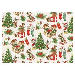 Christmas Texture, Pattern, Red, Tree, Craciun, Green, Christmas Wristlet Pouch Bag (Small) from ArtsNow.com Belt Loop