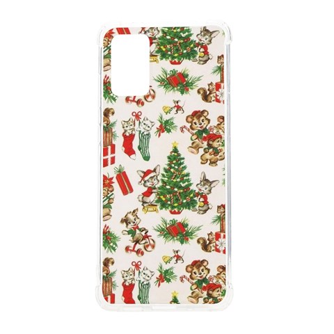 Christmas Texture, Pattern, Red, Tree, Craciun, Green, Christmas Samsung Galaxy S20 Plus 6.7 Inch TPU UV Case from ArtsNow.com Front