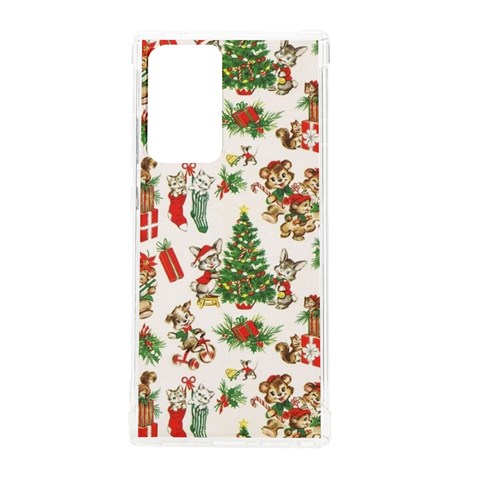 Christmas Texture, Pattern, Red, Tree, Craciun, Green, Christmas Samsung Galaxy Note 20 Ultra TPU UV Case from ArtsNow.com Front