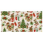 Christmas Texture, Pattern, Red, Tree, Craciun, Green, Christmas Banner and Sign 4  x 2 