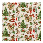 Christmas Texture, Pattern, Red, Tree, Craciun, Green, Christmas Banner and Sign 4  x 4 