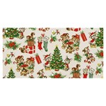 Christmas Texture, Pattern, Red, Tree, Craciun, Green, Christmas Banner and Sign 6  x 3 