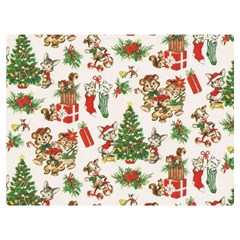 Christmas Texture, Pattern, Red, Tree, Craciun, Green, Christmas Two Sides Premium Plush Fleece Blanket (Baby Size) from ArtsNow.com 40 x30  Blanket Back