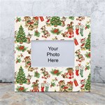 Christmas Texture, Pattern, Red, Tree, Craciun, Green, Christmas White Box Photo Frame 4  x 6 