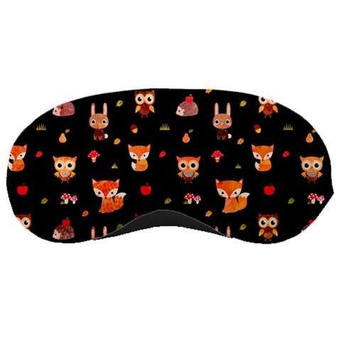 Cool Woodland Animal, Koteto, Scandinavian, Acorn Sleep Mask from ArtsNow.com Front