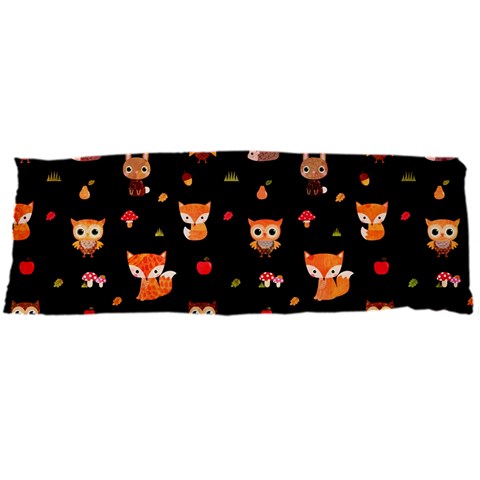 Cool Woodland Animal, Koteto, Scandinavian, Acorn 21 x60  Body Pillow Case Dakimakura (Two Sides) from ArtsNow.com Back