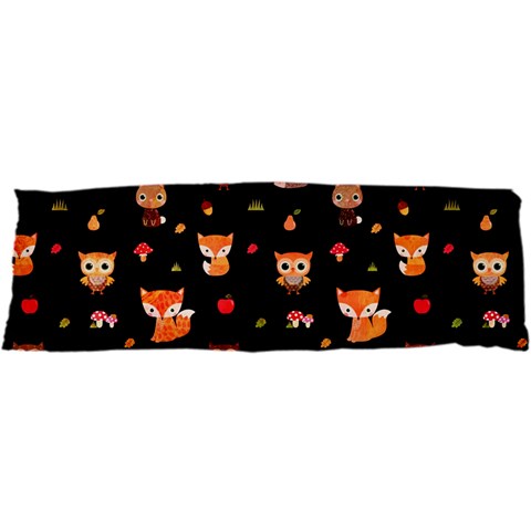 Cool Woodland Animal, Koteto, Scandinavian, Acorn 21 x63  Body Pillow Case Dakimakura (Two Sides) from ArtsNow.com Back