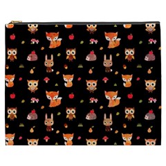 Cool Woodland Animal, Koteto, Scandinavian, Acorn Cosmetic Bag (XXXL) from ArtsNow.com Front