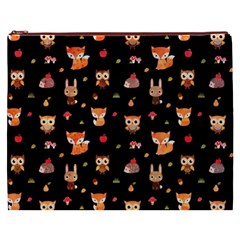 Cool Woodland Animal, Koteto, Scandinavian, Acorn Cosmetic Bag (XXXL) from ArtsNow.com Front