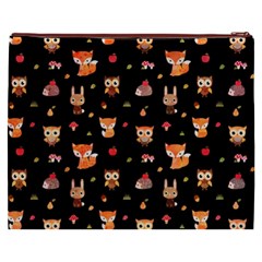 Cool Woodland Animal, Koteto, Scandinavian, Acorn Cosmetic Bag (XXXL) from ArtsNow.com Back