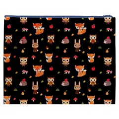 Cool Woodland Animal, Koteto, Scandinavian, Acorn Cosmetic Bag (XXXL) from ArtsNow.com Back