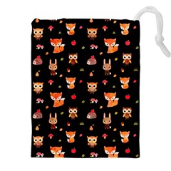 Cool Woodland Animal, Koteto, Scandinavian, Acorn Drawstring Pouch (4XL) from ArtsNow.com Front