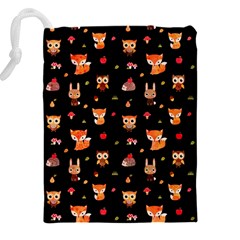 Cool Woodland Animal, Koteto, Scandinavian, Acorn Drawstring Pouch (4XL) from ArtsNow.com Back