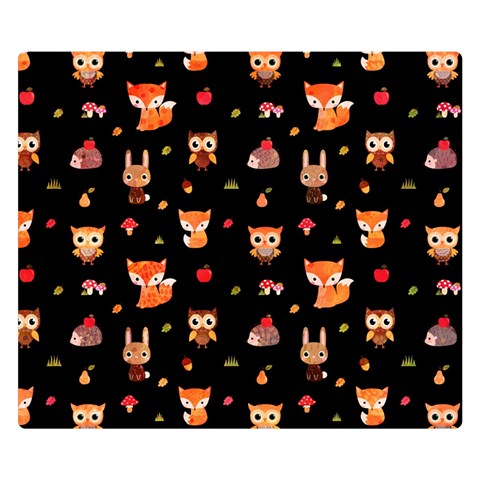 Cool Woodland Animal, Koteto, Scandinavian, Acorn Premium Plush Fleece Blanket (Small) from ArtsNow.com 50 x40  Blanket Front