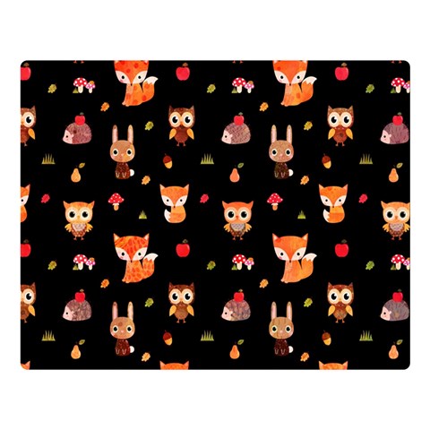 Cool Woodland Animal, Koteto, Scandinavian, Acorn Premium Plush Fleece Blanket (Large) from ArtsNow.com 80 x60  Blanket Front