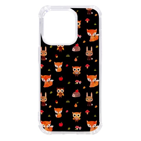 Cool Woodland Animal, Koteto, Scandinavian, Acorn iPhone 14 Pro TPU UV Print Case from ArtsNow.com Front