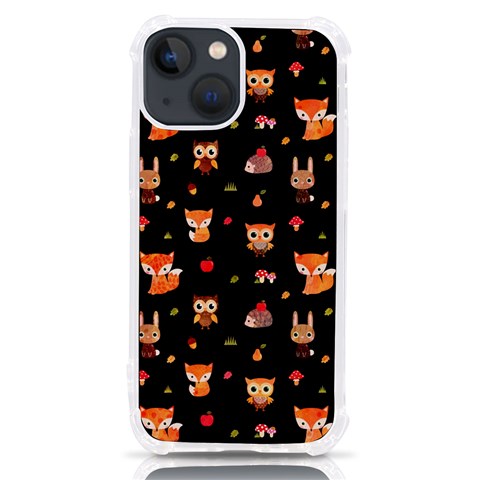 Cool Woodland Animal, Koteto, Scandinavian, Acorn iPhone 13 mini TPU UV Print Case from ArtsNow.com Front