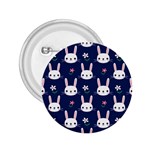 Cute Bunny Pattern, Easter, Koteto 2.25  Buttons