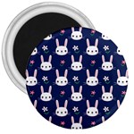 Cute Bunny Pattern, Easter, Koteto 3  Magnets