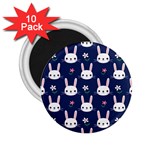 Cute Bunny Pattern, Easter, Koteto 2.25  Magnets (10 pack) 