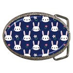 Cute Bunny Pattern, Easter, Koteto Belt Buckles