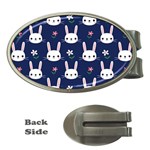 Cute Bunny Pattern, Easter, Koteto Money Clips (Oval) 