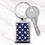 Cute Bunny Pattern, Easter, Koteto Key Chain (Rectangle)