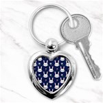 Cute Bunny Pattern, Easter, Koteto Key Chain (Heart)