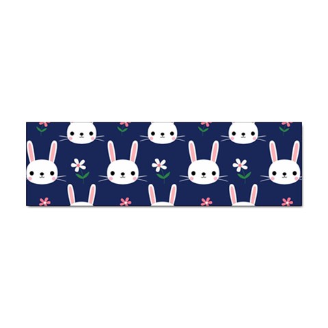 Cute Bunny Pattern, Easter, Koteto Sticker (Bumper) from ArtsNow.com Front