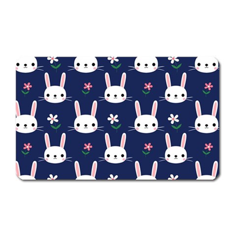 Cute Bunny Pattern, Easter, Koteto Magnet (Rectangular) from ArtsNow.com Front