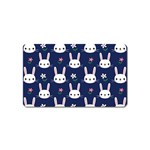 Cute Bunny Pattern, Easter, Koteto Magnet (Name Card)